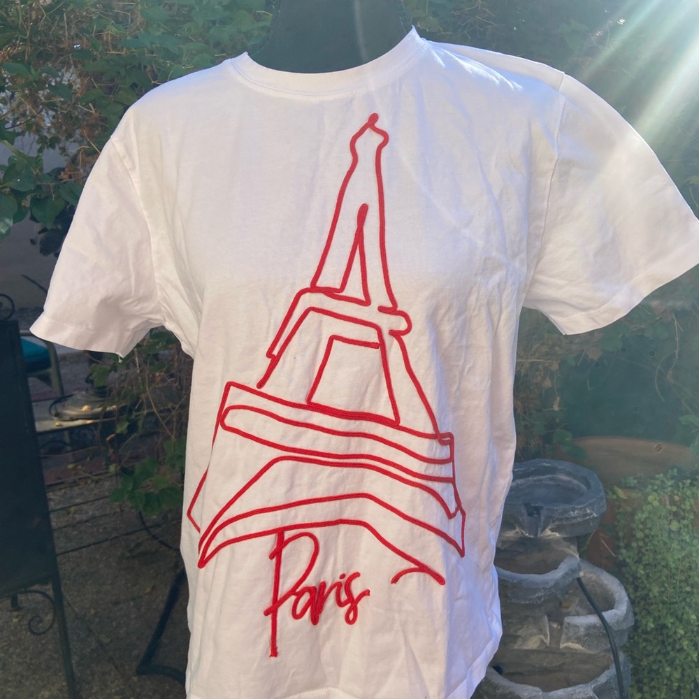 Zara White Eiffel Tower top